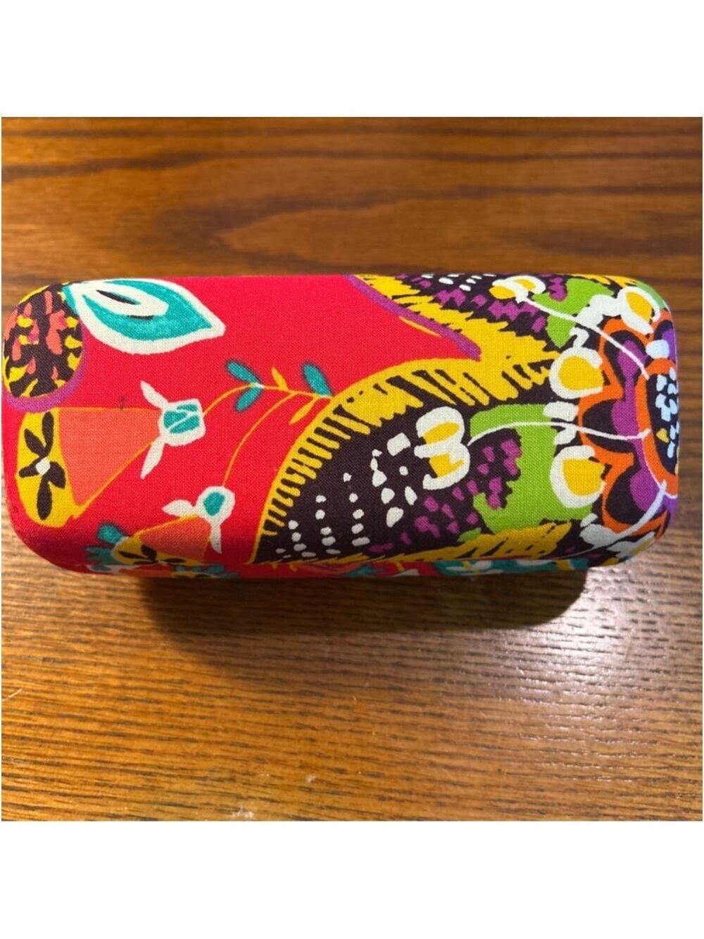Women's Vera Bradley Red Multicolor Floral Glasses Case One Size - Picture 3 of 8